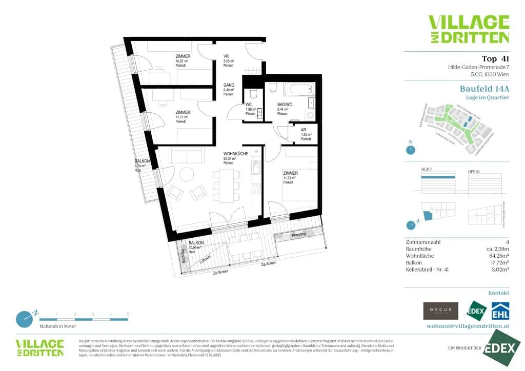 4-Zimmer-Wohnung kaufen in Wien – 84,25 m², € 746.000 – Bild 11 von 11