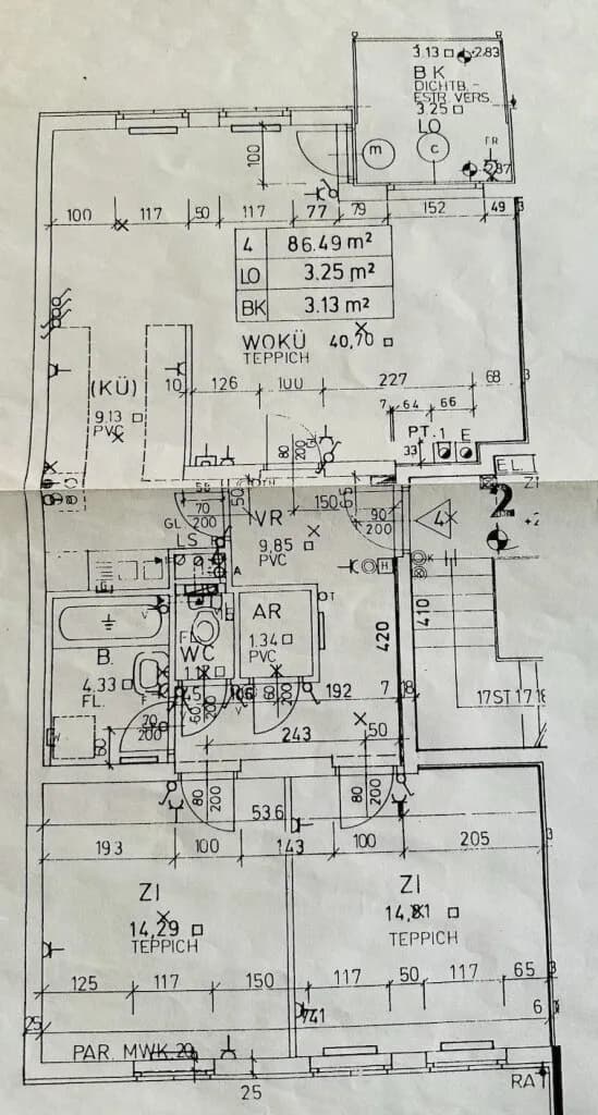 3-Zimmer-Wohnung mieten in Mödling – 86,46 m², € 1.350 – Bild 13 von 15