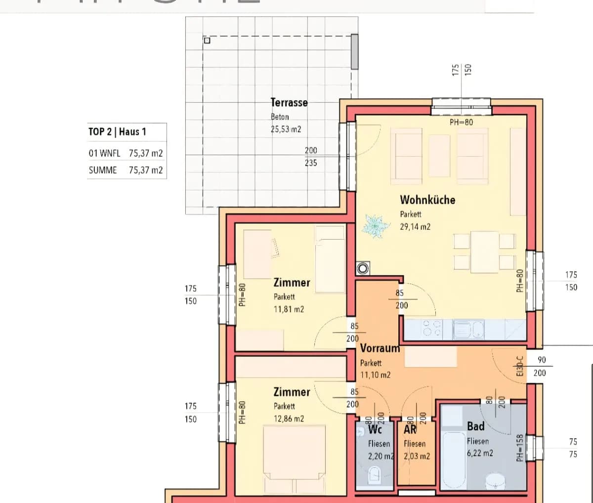 3-Zimmer-Wohnung kaufen in Leibnitz – 75 m², € 315.000 – Bild 15 von 17