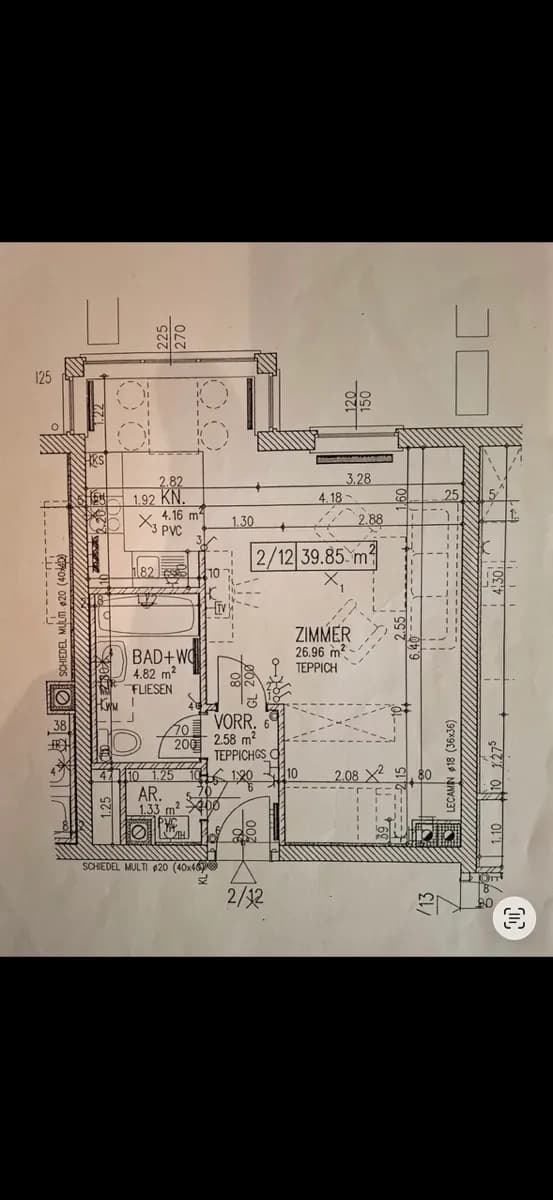 1-Zimmer-Wohnung mieten in Mödling – 40 m², € 660 – Bild 1 von 3