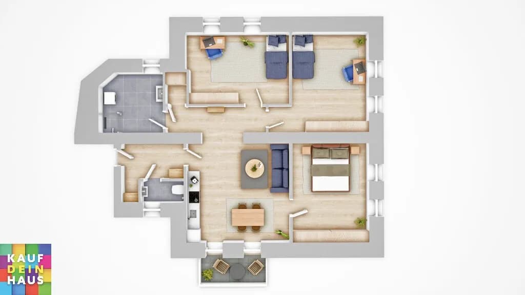 4-Zimmer-Wohnung mieten in Graz – 94 m², € 948 – Bild 1 von 14