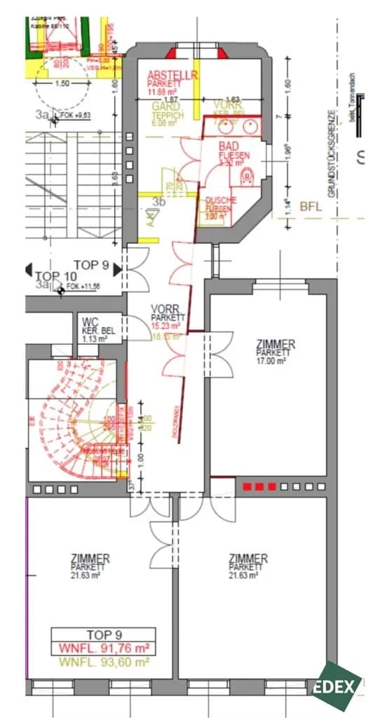 6-Zimmer-Wohnung mieten in Wien – 248,83 m², € 4.199 – Bild 28 von 29