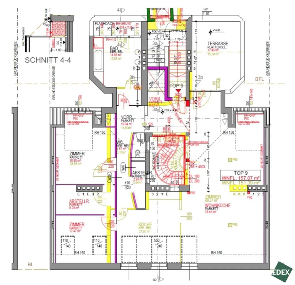 6-Zimmer-Wohnung mieten in Wien – 248,83 m², € 4.199 – Bild 29 von 29