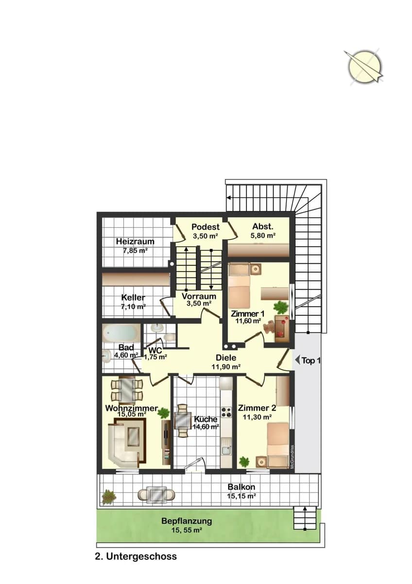 9-Zimmer-Gewerbeimmobilie kaufen in Schwaz – 275 m², € 975.000 – Bild 16 von 16