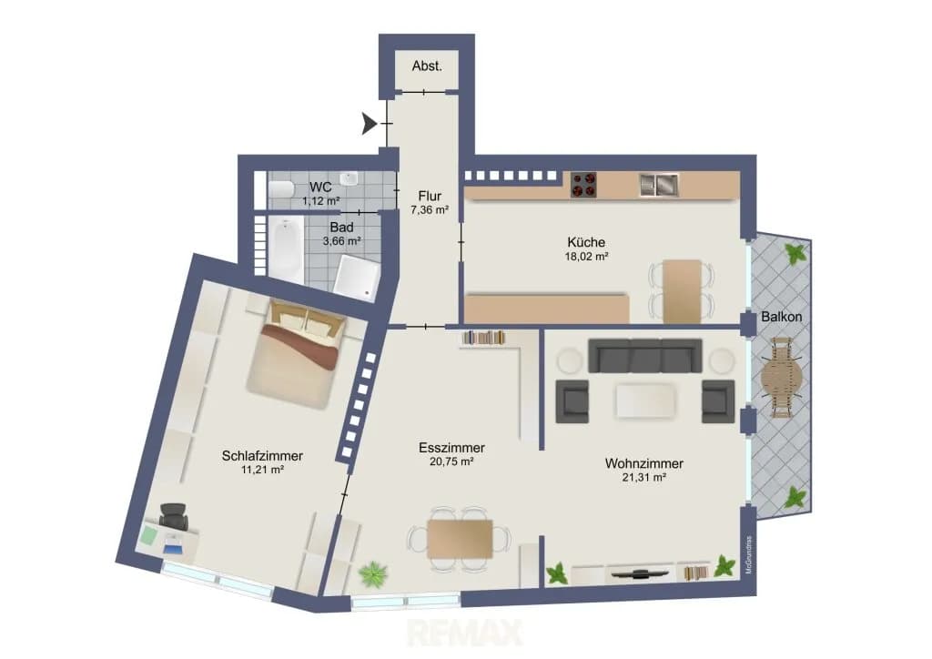3-Zimmer-Wohnung kaufen in Graz – 96 m², € 349.000 – Bild 3 von 24