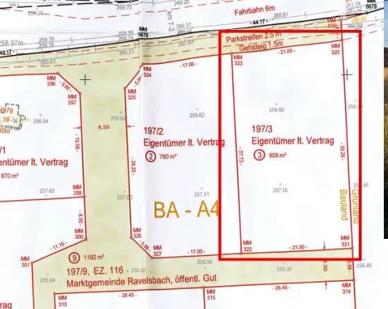 Grundstück kaufen in Hollabrunn – 760 m², € 50.000 – Bild 4 von 8