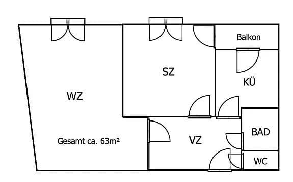 2-Zimmer-Wohnung mieten in Wien – 63 m², € 1.100 – Bild 12 von 30