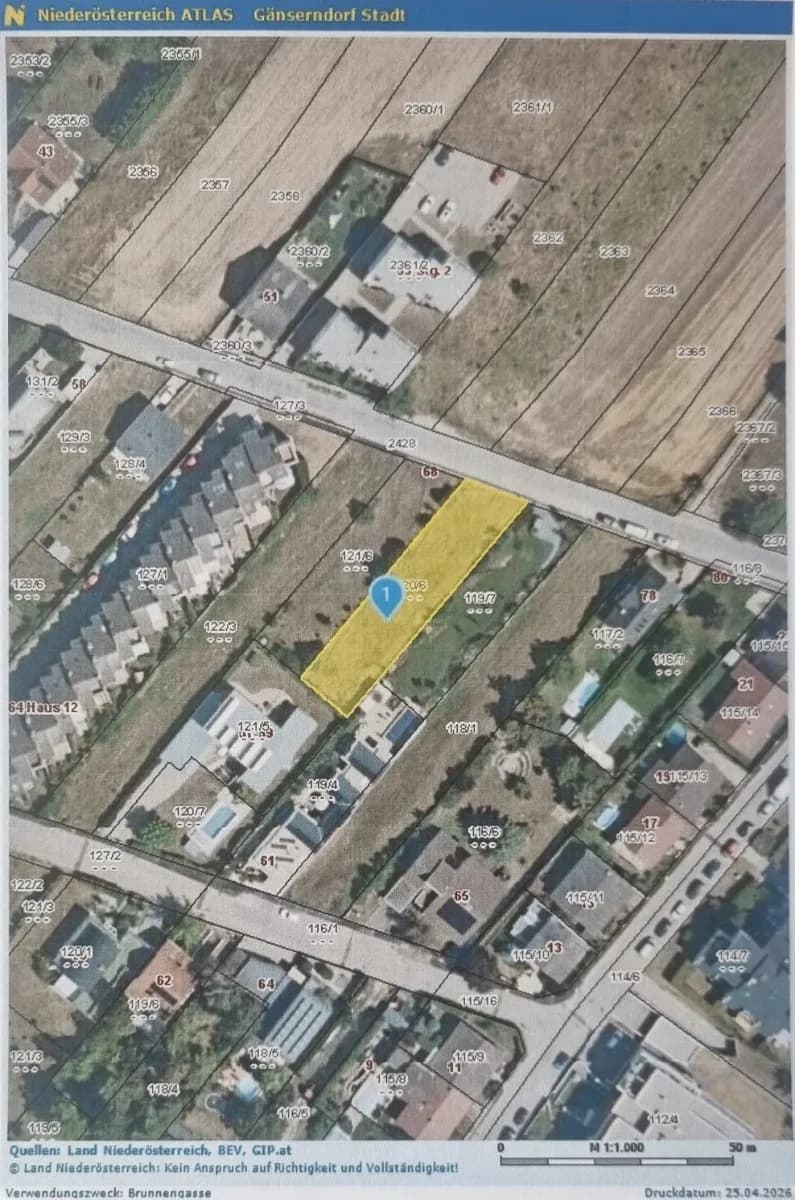 Grundstück kaufen in Gänserndorf – 783 m², € 375.000 – Bild 2 von 3