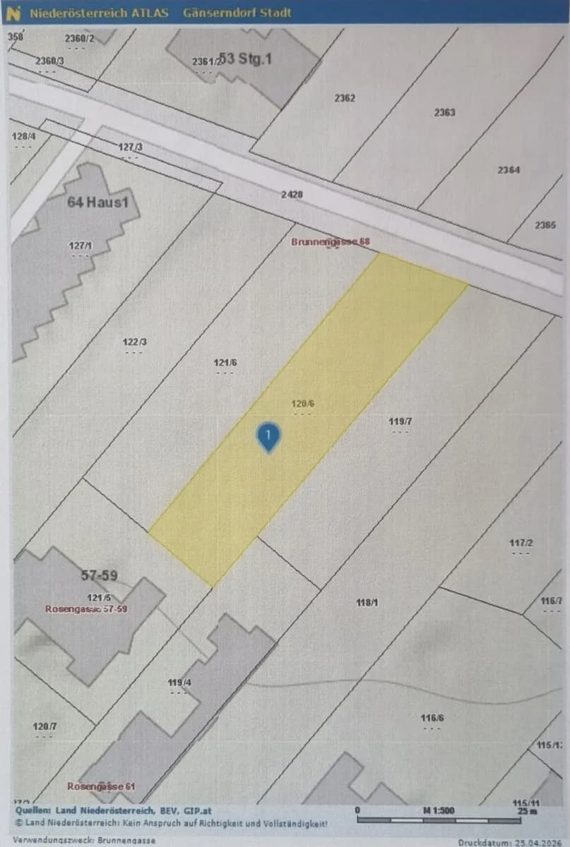 Grundstück kaufen in Gänserndorf – 783 m², € 375.000 – Bild 3 von 3