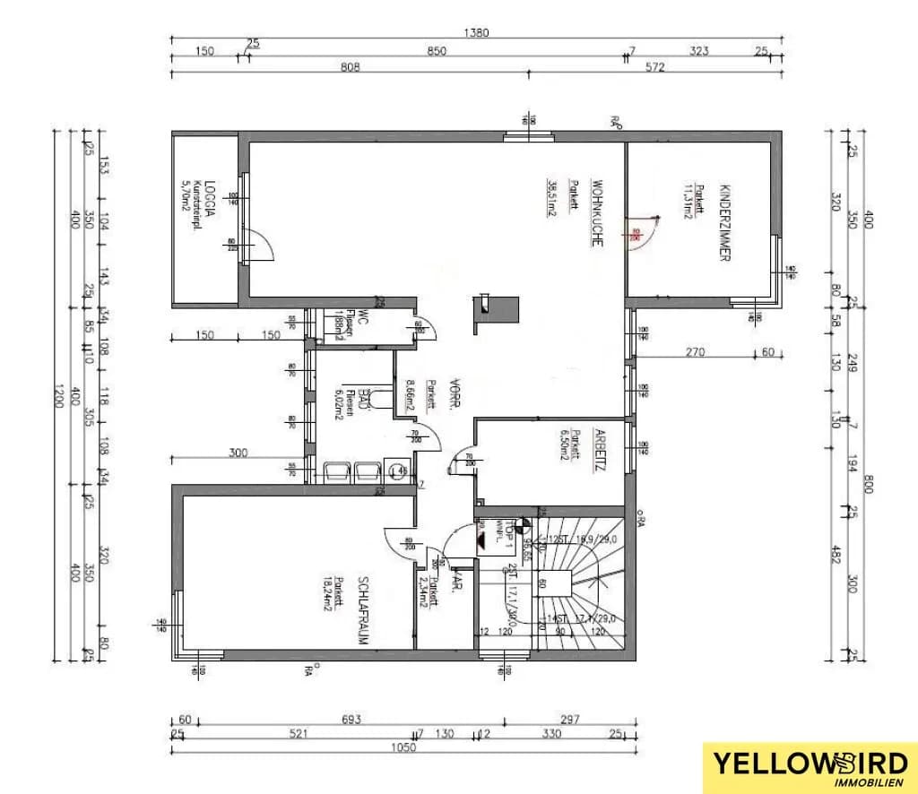3-Zimmer-Wohnung mieten in Wien – 93,46 m², € 1.950 – Bild 20 von 20