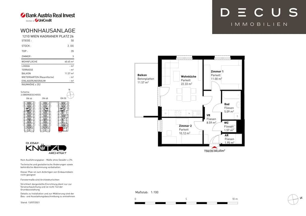 3-Zimmer-Wohnung mieten in Wien – 60,65 m², € 1.169 – Bild 17 von 17