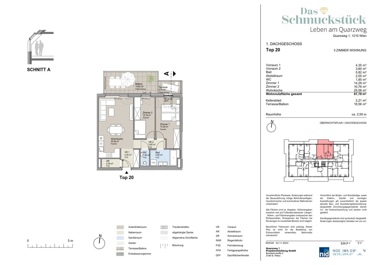 3-Zimmer-Wohnung kaufen in Wien – 67,78 m², € 478.000 – Bild 7 von 7