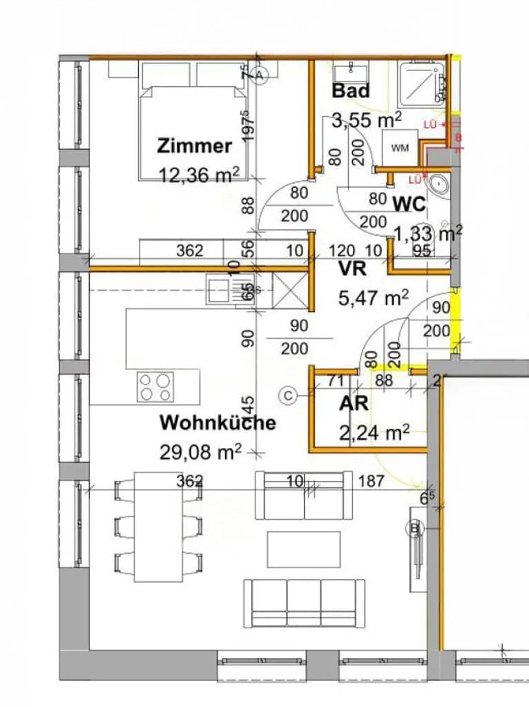 2-Zimmer-Wohnung mieten in Bruck an der Leitha – 54 m², € 859 – Bild 7 von 7