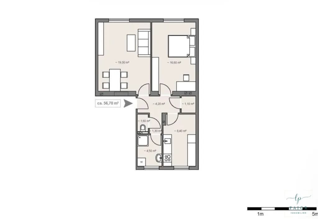 2-Zimmer-Wohnung mieten in Wien – 56,7 m², € 795 – Bild 10 von 10