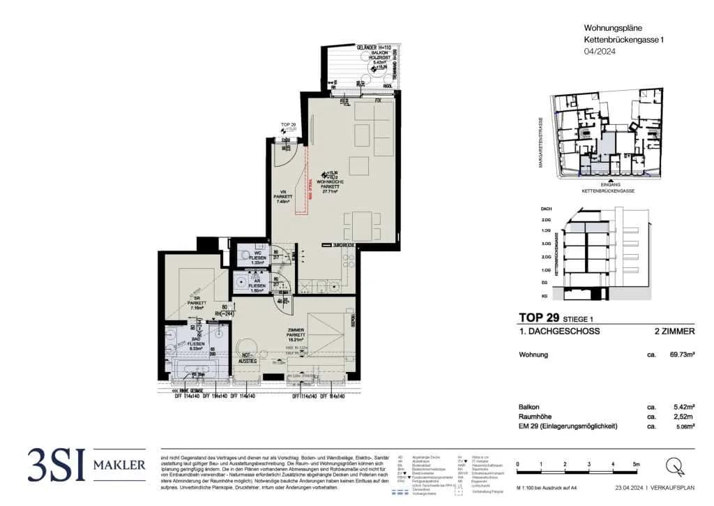2-Zimmer-Wohnung kaufen in Wien – 69,73 m², € 890.000 – Bild 8 von 8