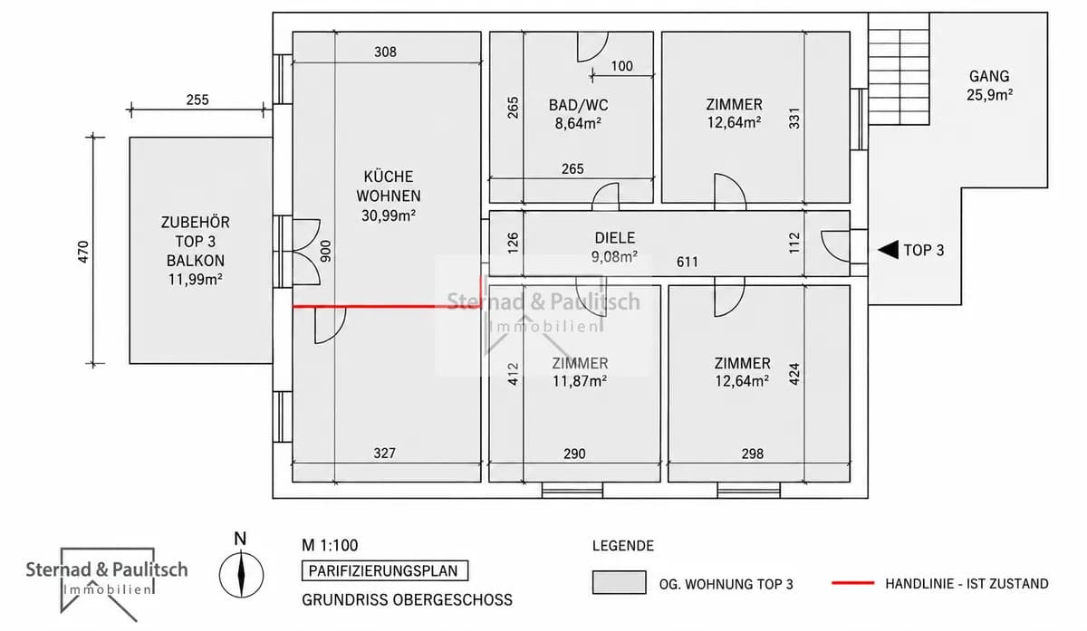5-Zimmer-Wohnung kaufen in Wolfsberg – 85,86 m², € 310.000 – Bild 9 von 10