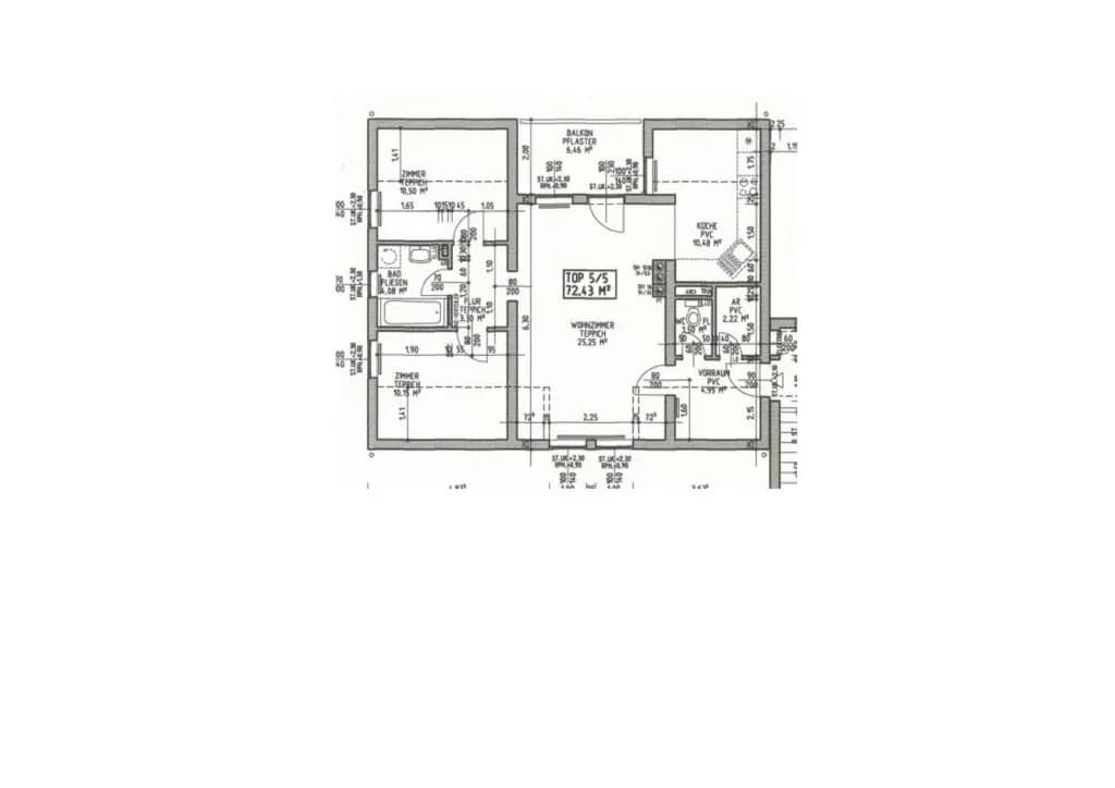 3-Zimmer-Wohnung mieten in Lilienfeld – 72,43 m², € 548 – Bild 4 von 4
