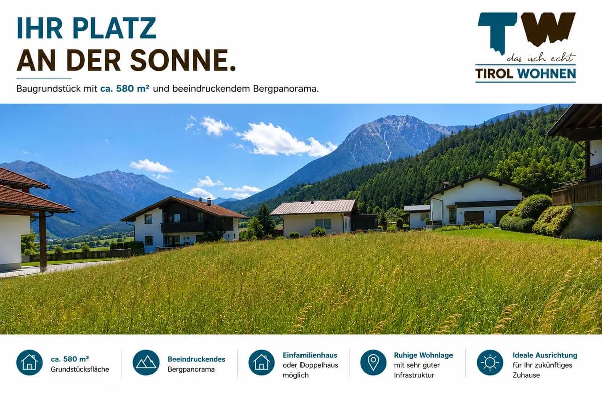 Grundstück kaufen in Imst – 580 m², € 219.500