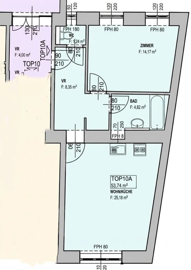 2-Zimmer-Wohnung kaufen in Wien – 55 m², € 339.000 – Bild 12 von 12