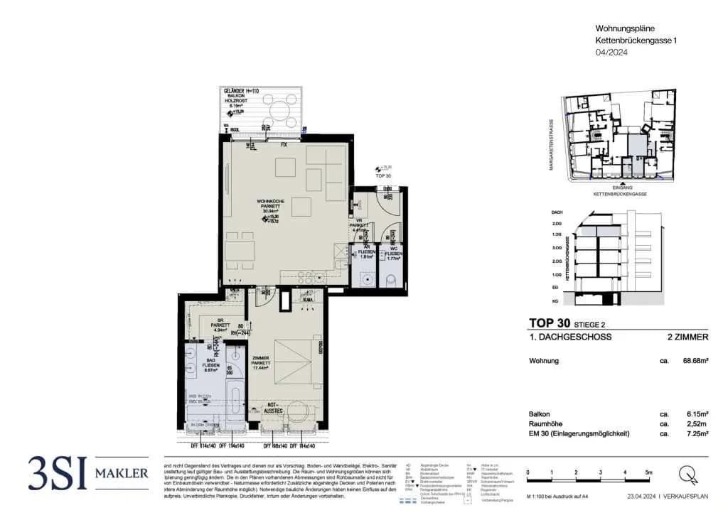 2-Zimmer-Wohnung kaufen in Wien – 68,68 m², € 890.000 – Bild 9 von 9
