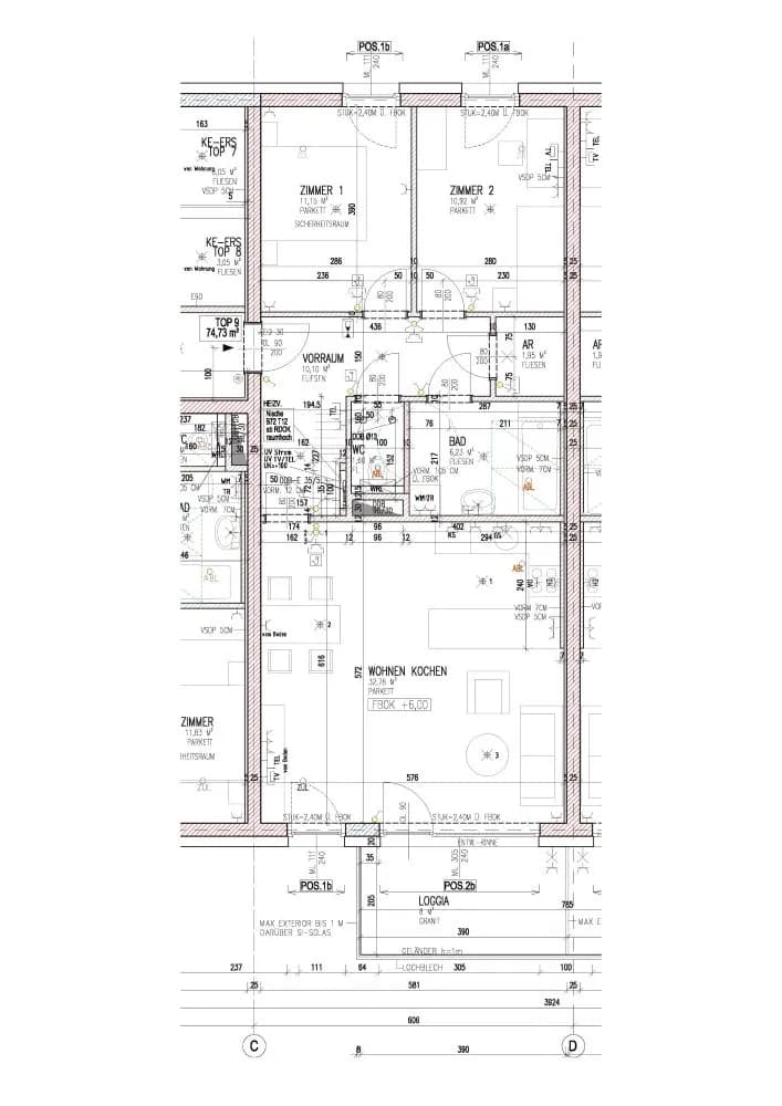 3-Zimmer-Wohnung mieten in Perg – 82,73 m², € 735 – Bild 3 von 13
