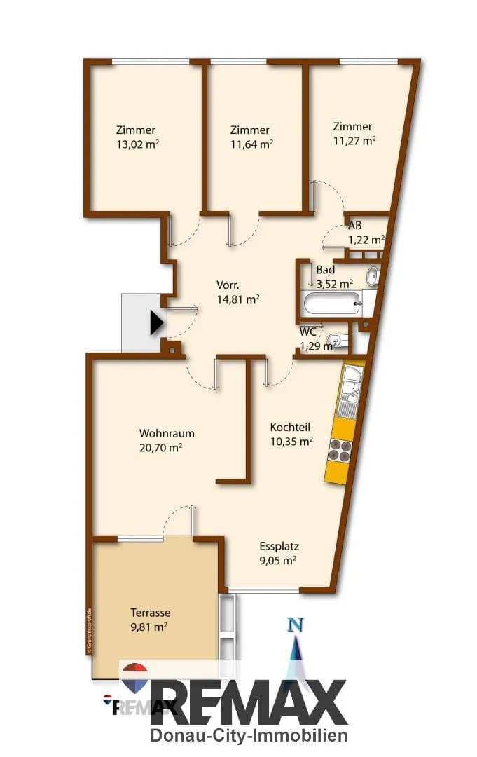 4-Zimmer-Wohnung kaufen in Mödling – 100 m², € 320.000 – Bild 13 von 15