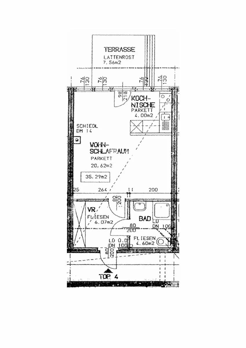 1-Zimmer-Wohnung mieten in Mödling – 35,36 m², € 480 – Bild 7 von 7