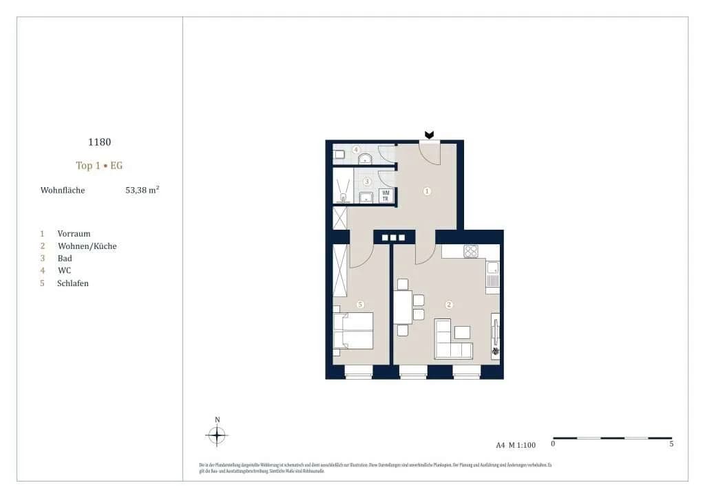 2-Zimmer-Wohnung kaufen in Wien – 53,38 m², € 339.000 – Bild 8 von 8