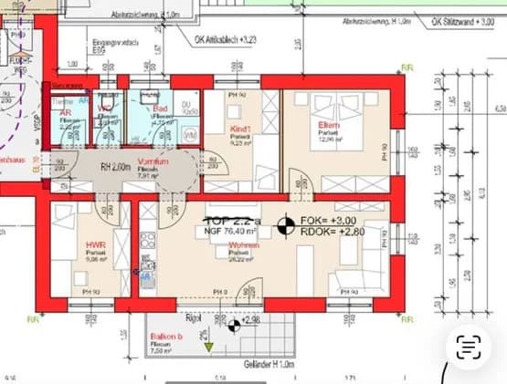 4-Zimmer-Wohnung mieten in Wels-Land – 76 m², € 1.140 – Bild 10 von 10