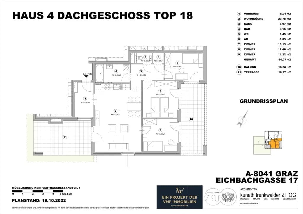 4-Zimmer-Wohnung mieten in Graz – 84,07 m², € 1.586 – Bild 11 von 11