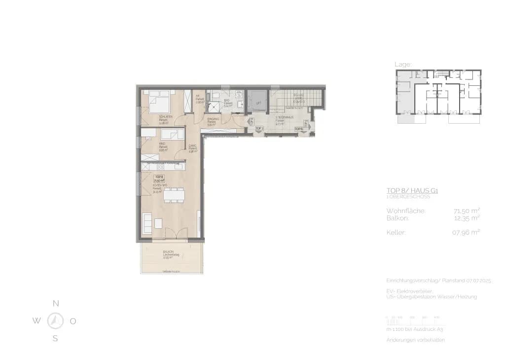 3-Zimmer-Wohnung kaufen in Vöcklabruck – 71,5 m², € 501.040 – Bild 3 von 3