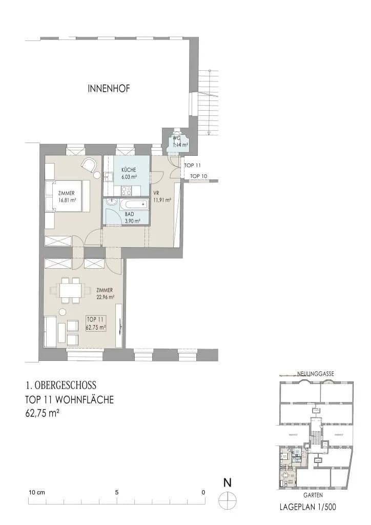 2-Zimmer-Wohnung kaufen in Wien – 62,75 m², € 469.000 – Bild 17 von 17