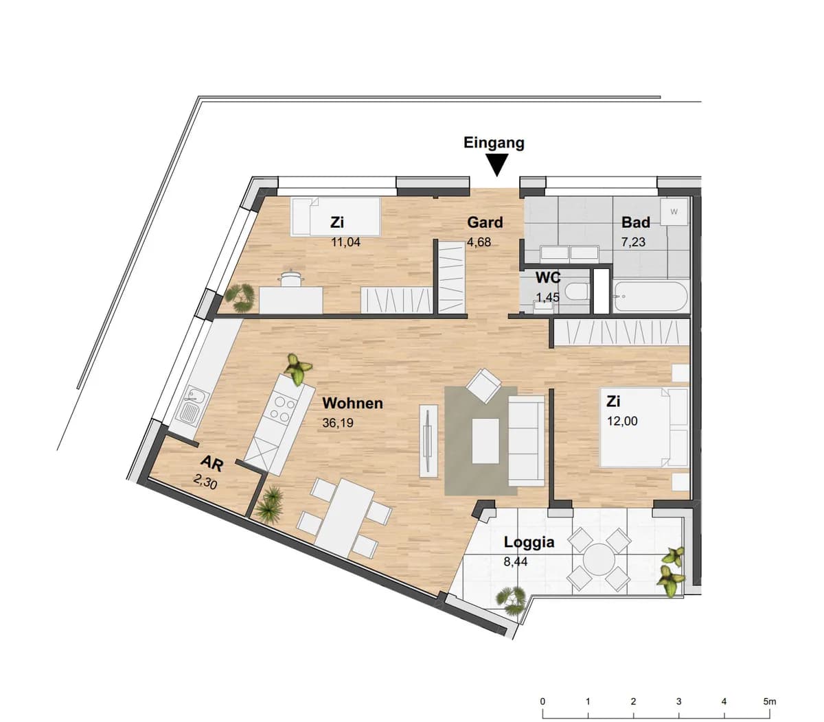3-Zimmer-Wohnung mieten in Graz – 83,33 m², € 1.399 – Bild 9 von 14