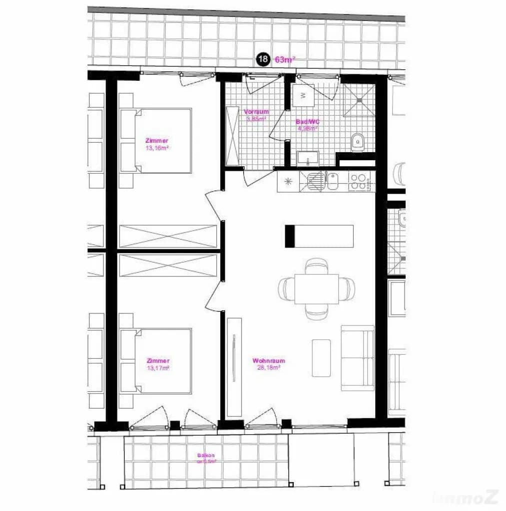 2-Zimmer-Wohnung mieten in Graz – 63,33 m², € 831 – Bild 17 von 17