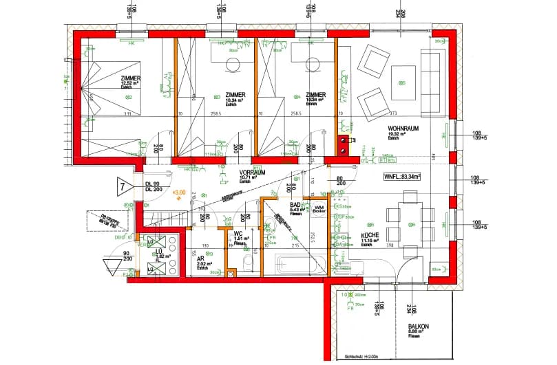 Wohnung mieten in Zwettl – 83,34 m², € 881 – Bild 4 von 4