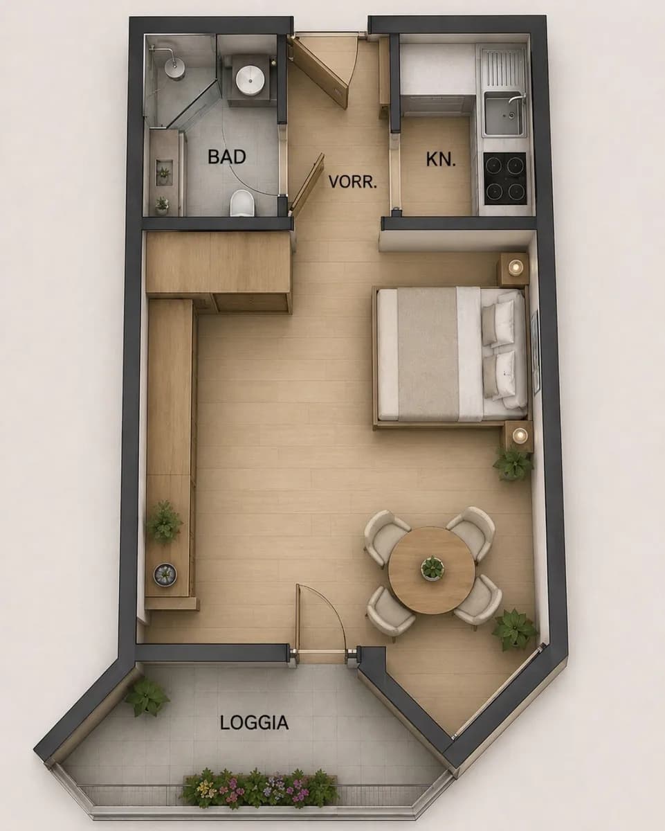 1-Zimmer-Wohnung kaufen in Innsbruck – 25,7 m², € 175.000 – Bild 8 von 8