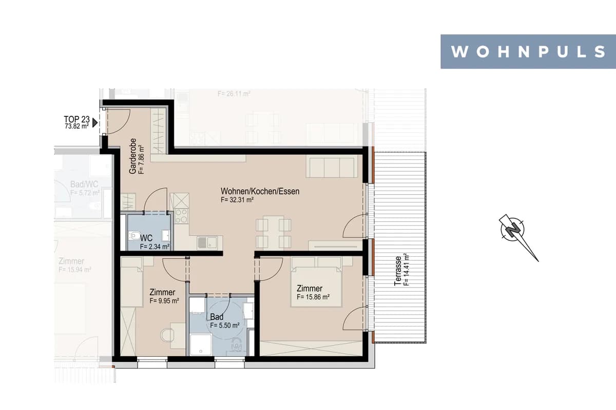 3-Zimmer-Wohnung kaufen in Innsbruck-Land – 73,82 m², € 555.021 – Bild 9 von 9