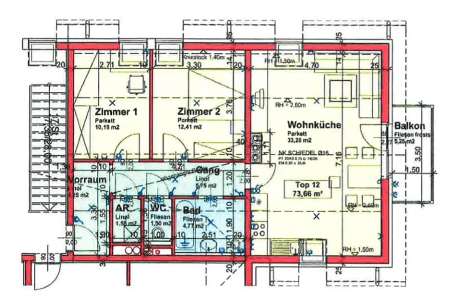 3-Zimmer-Wohnung mieten in Scheibbs – 73,68 m², € 665 – Bild 6 von 6