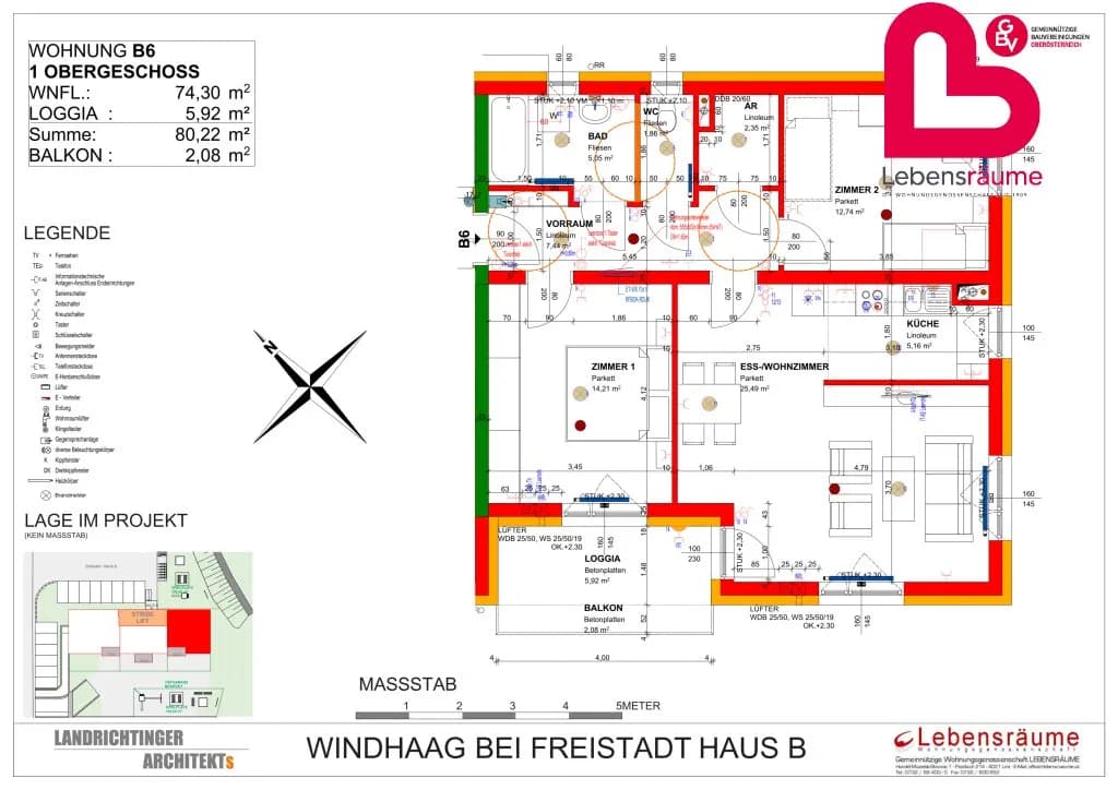 3-Zimmer-Wohnung mieten in Freistadt – 80,22 m², € 766 – Bild 13 von 13