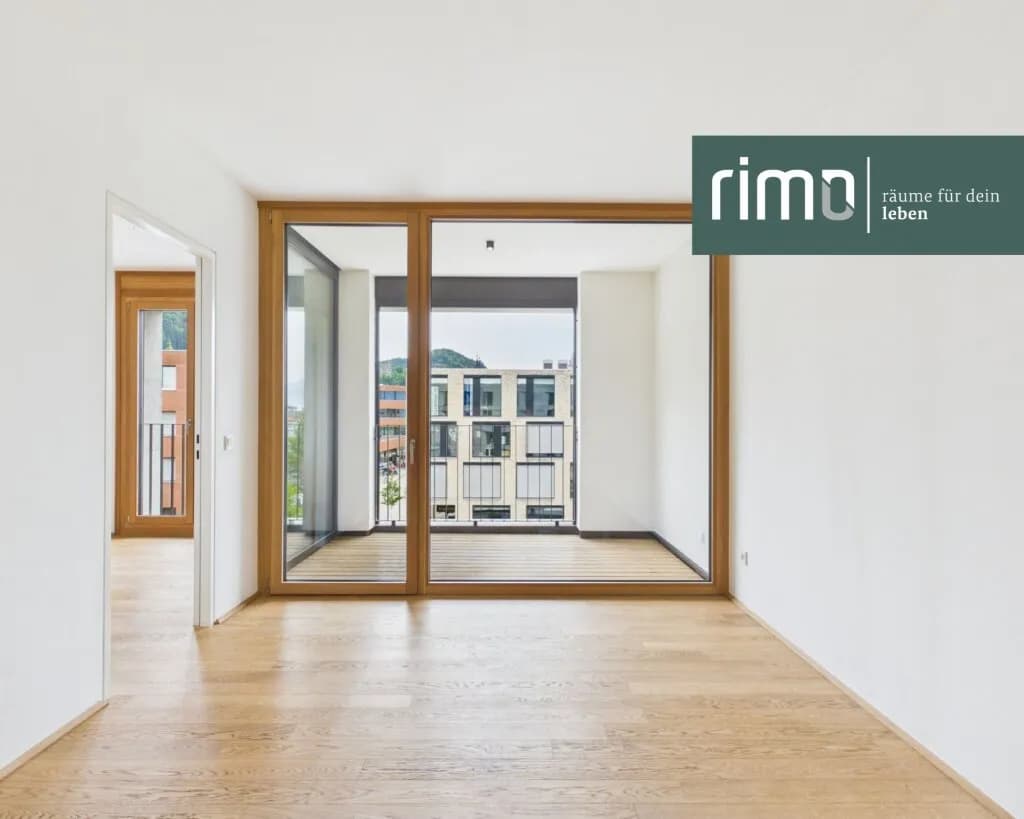 2-Zimmer-Wohnung mieten in Feldkirch – 48,46 m², € 1.087