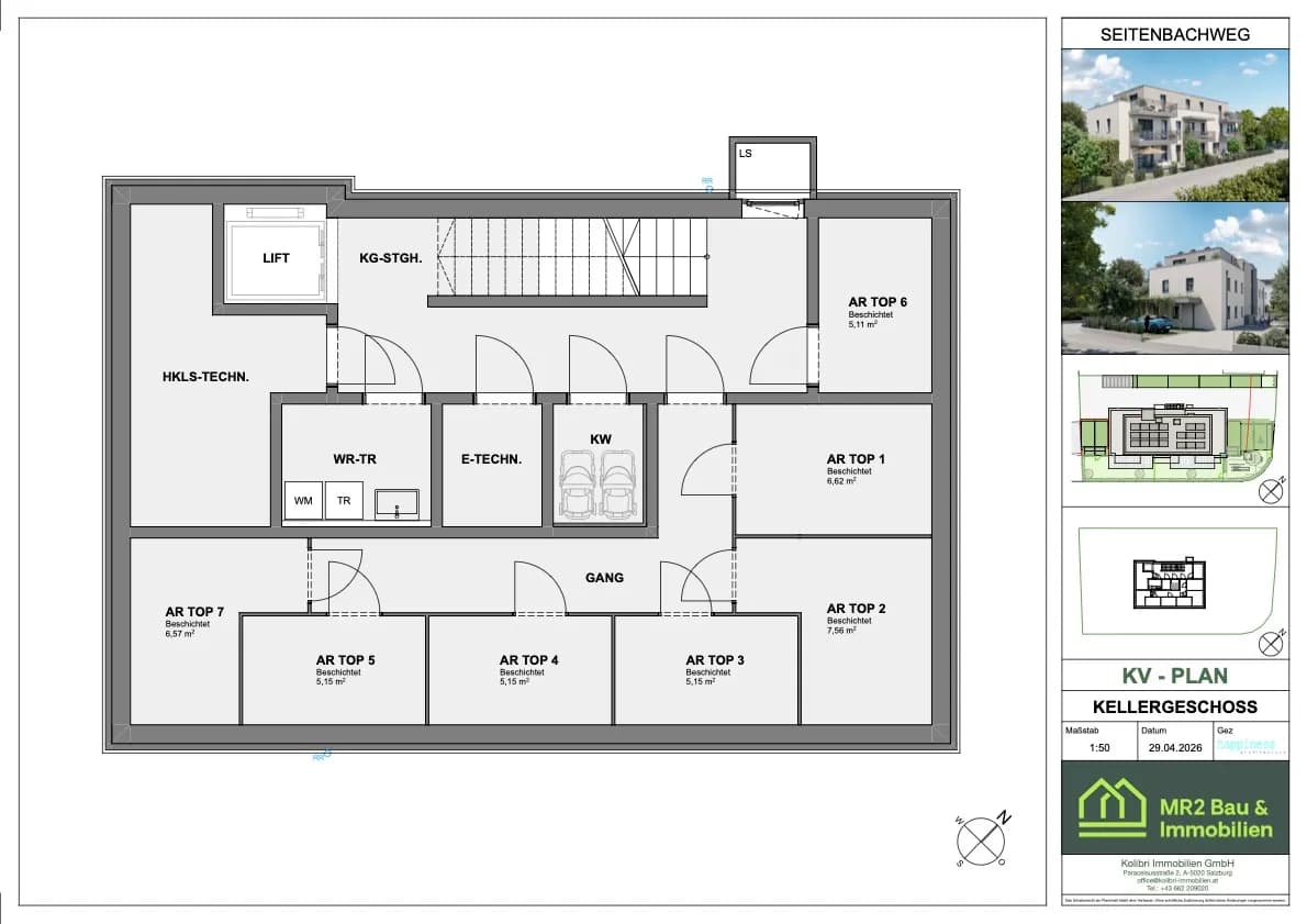 2-Zimmer-Wohnung kaufen in Salzburg Stadt – 48,12 m², € 428.000 – Bild 7 von 7
