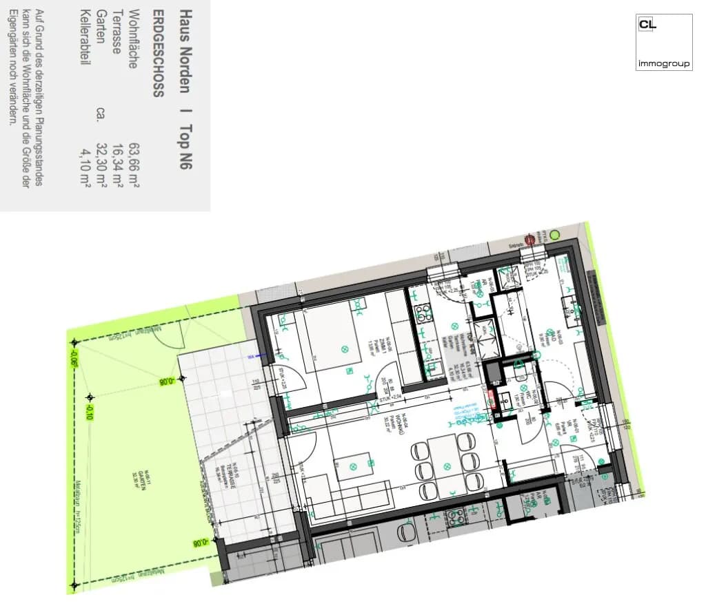 2-Zimmer-Wohnung mieten in Braunau am Inn – 63,66 m², € 1.042 – Bild 17 von 17