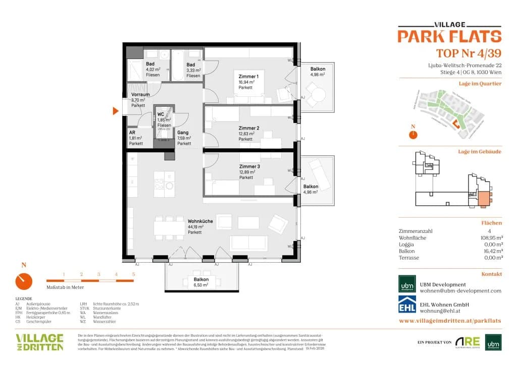 4-Zimmer-Wohnung kaufen in Wien – 108,95 m², € 976.000 – Bild 12 von 12