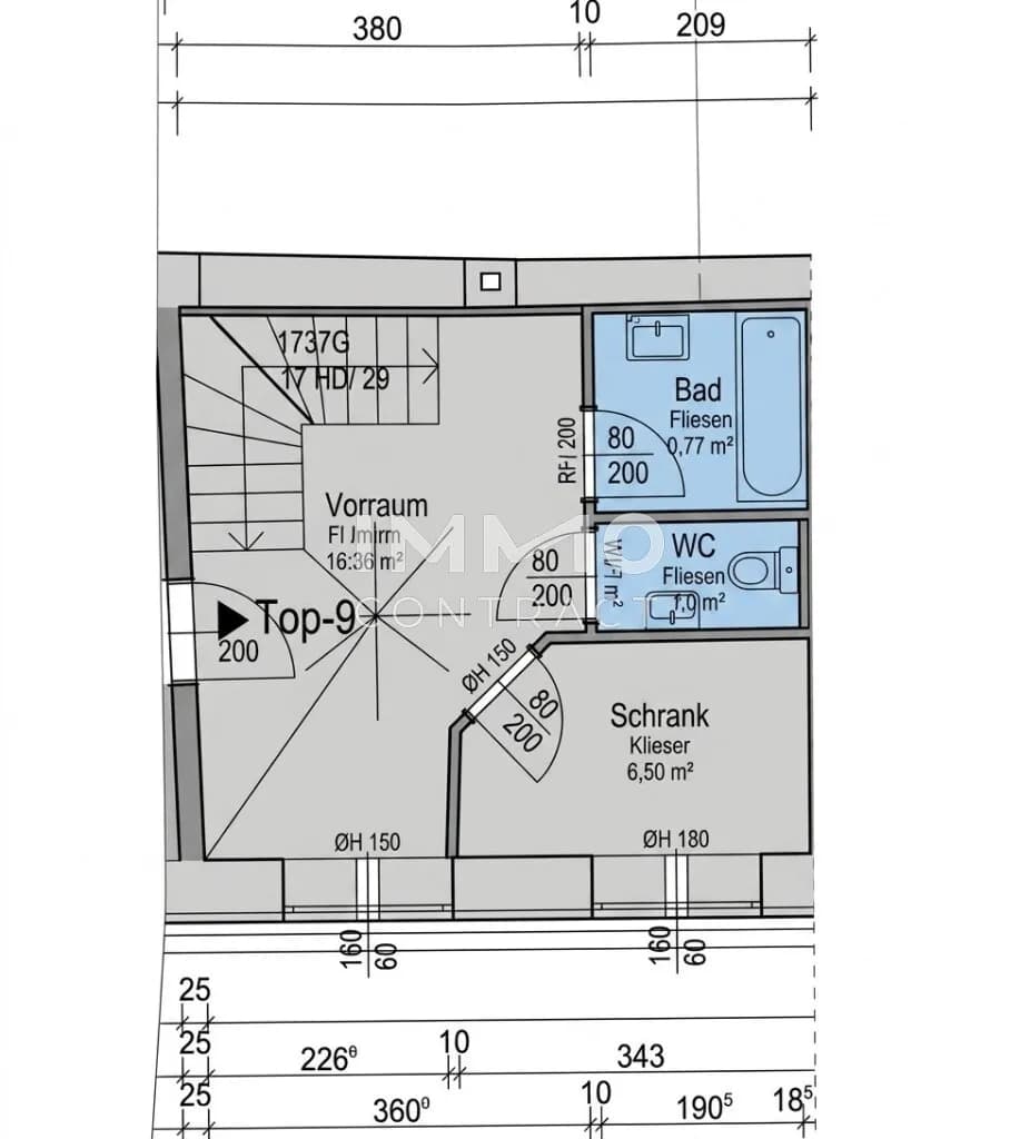3-Zimmer-Wohnung mieten in Wels – 61,01 m², € 899 – Bild 21 von 22