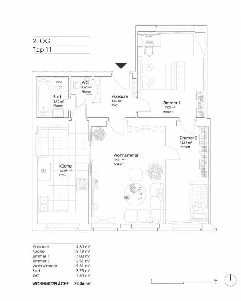 3-Zimmer-Wohnung kaufen in Wien – 72,26 m², € 299.990 – Bild 14 von 14