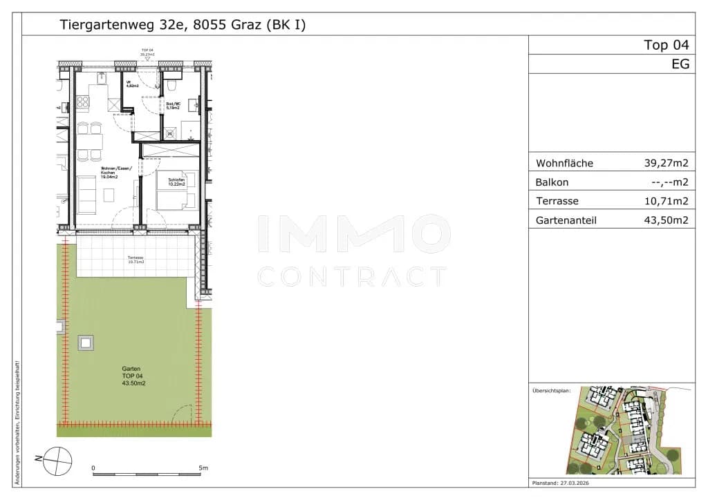 2-Zimmer-Wohnung mieten in Graz – 39,27 m², € 497 – Bild 2 von 4