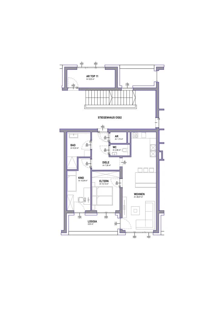 3-Zimmer-Wohnung mieten in Linz – 66,41 m², € 1.000 – Bild 15 von 15