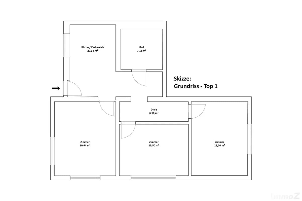 3-Zimmer-Wohnung mieten in Graz – 87 m², € 1.450 – Bild 21 von 21
