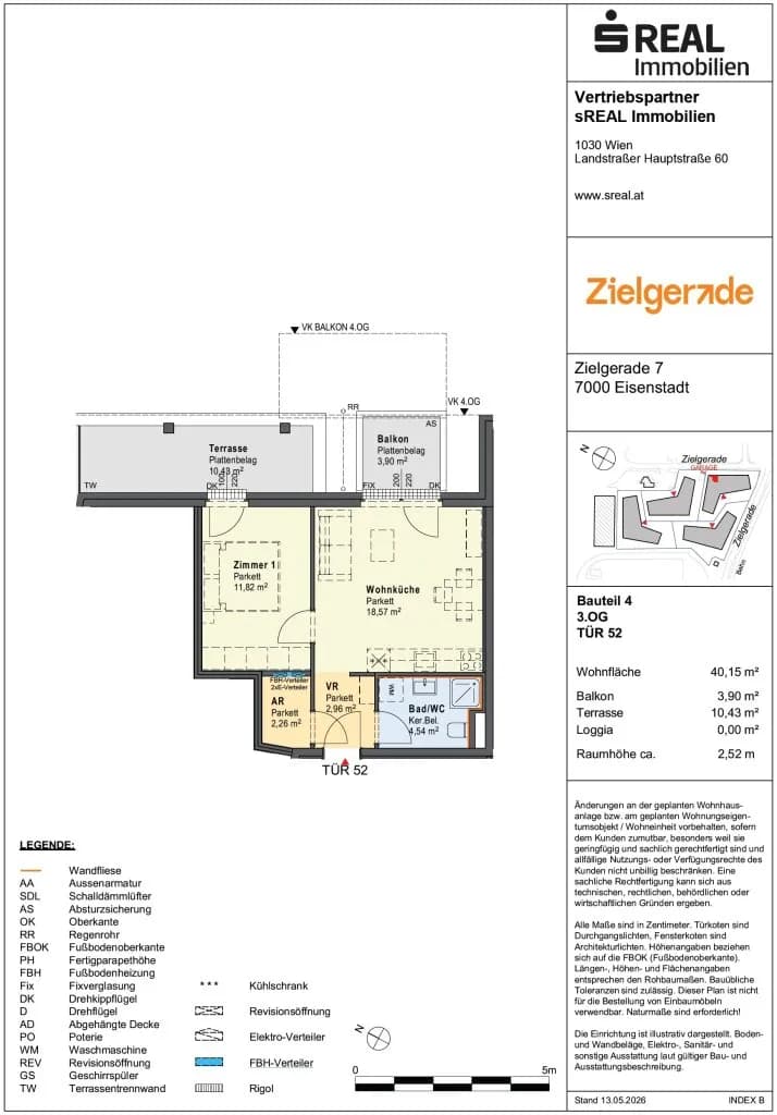2-Zimmer-Wohnung kaufen in Eisenstadt – 40,15 m², € 199.000 – Bild 16 von 17