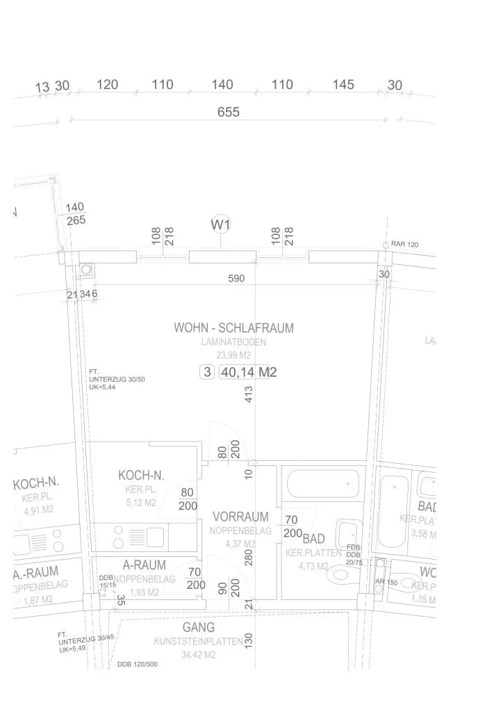 1-Zimmer-Wohnung mieten in Wiener Neustadt – 40,1 m², € 580 – Bild 14 von 14